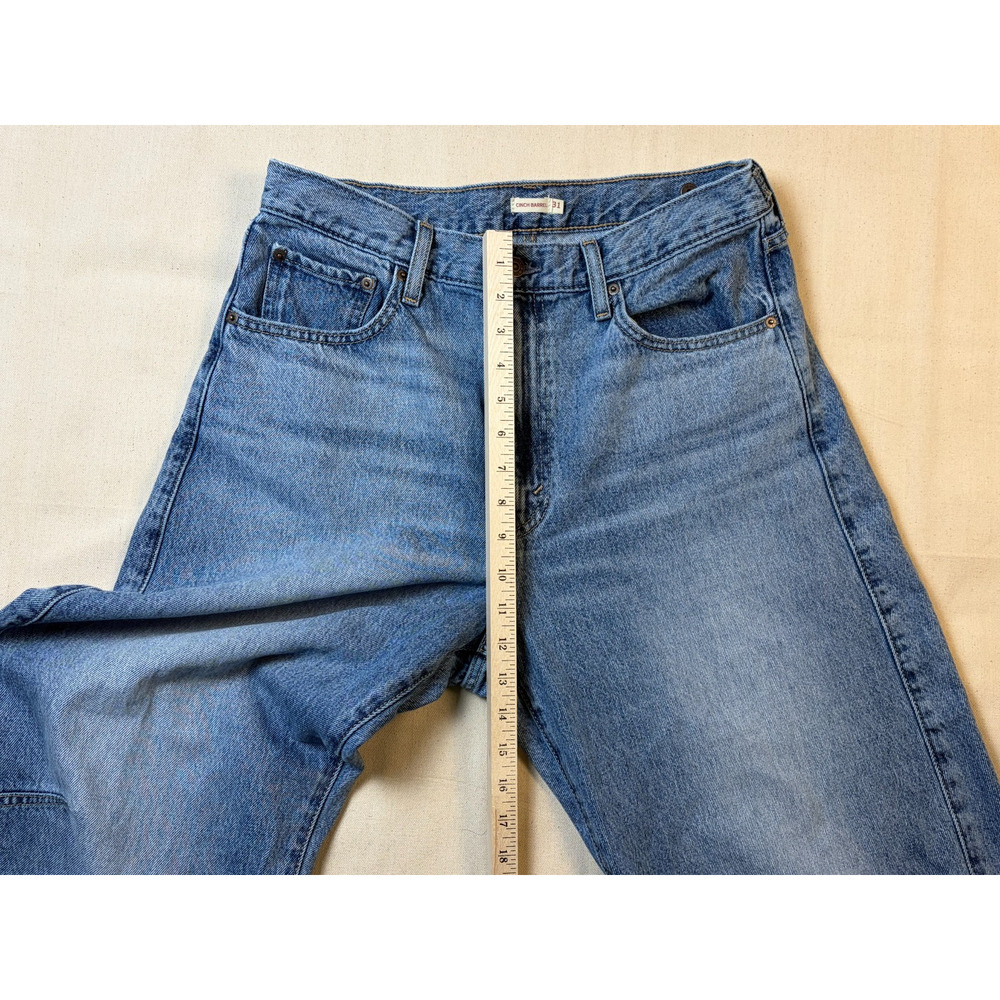 Levi's Cinch Barrel Jeans Women's 31 Blue High Rise Barrel Leg Denim - Picture 7 of 9